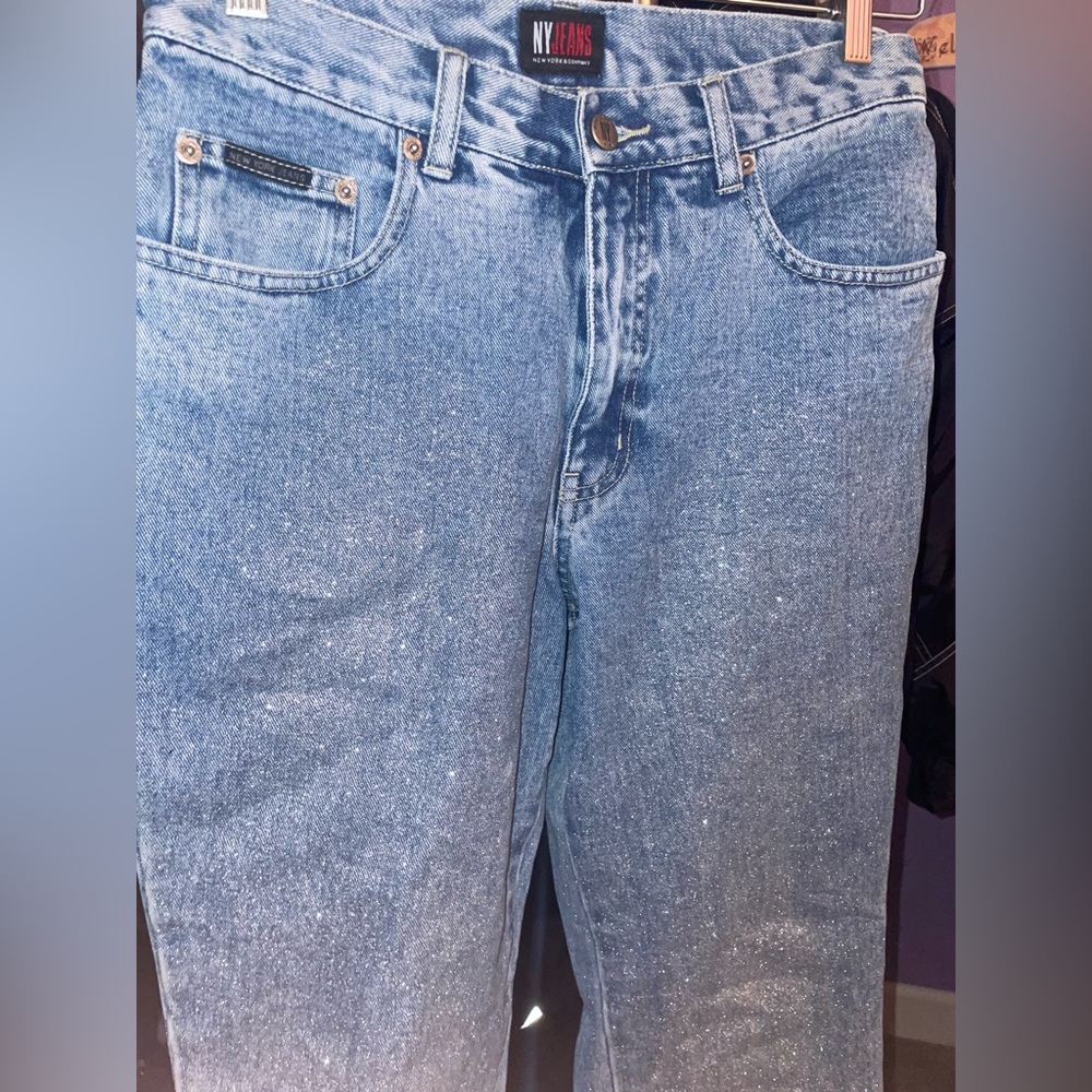 Glittery jeans